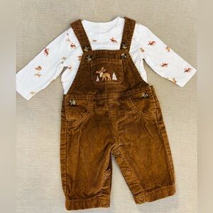 Brown Corduroy Overalls